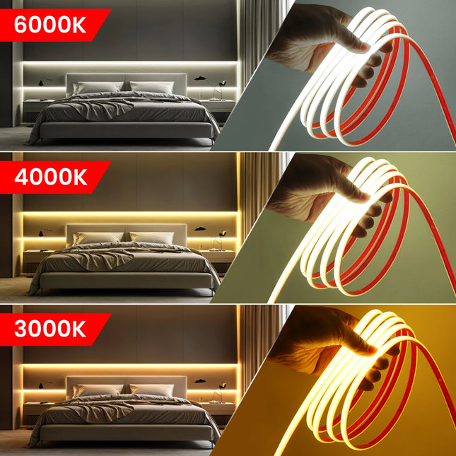 KISUFU COB LED Neon Strip Light 220V IP67 Waterproof Home by zapcart