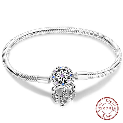 IQMAC Original Sterling Silver 925 Charm Bracelet For Women by zapcart