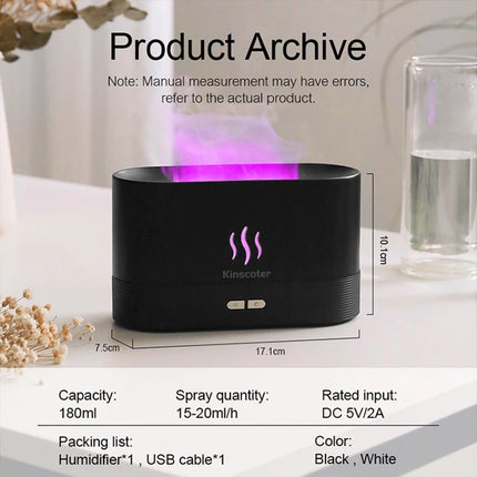 Kinscoter Aroma Diffuser Humidifier 180ml Aromatherapy Home
