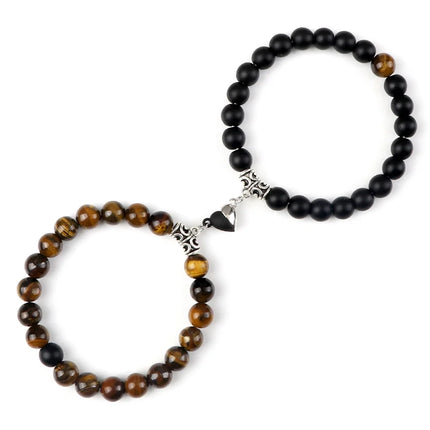Reliatonny Natural Stone Beads Bracelet For Lovers Magnet by zapcart