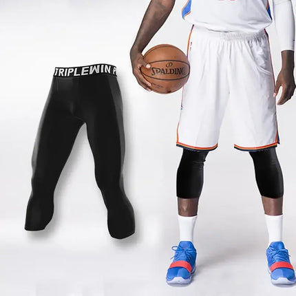 VINTOHOXNCN Men Capri Tights Quick Dry Running Leggings by zapcart