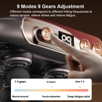 Peicon Fascia Gun Massager For Athletes SixHead Deep Tissue by zapcart