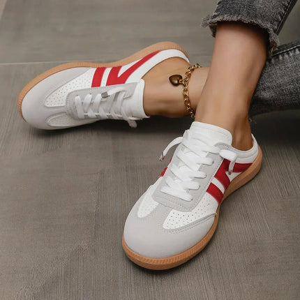FANAN Women Mules Slip On Platform Comfort Casual Sneakers by zapcart