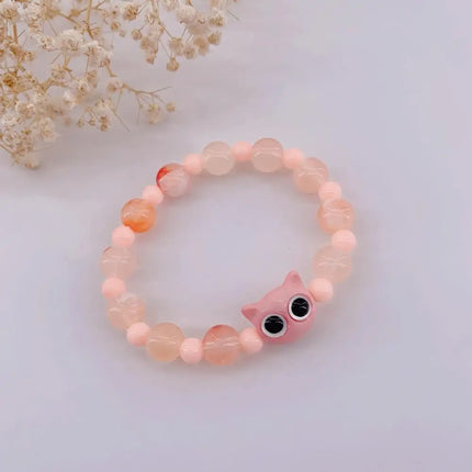 Couples Matching Glow In The Dark Cat Head Bracelets by zapcart