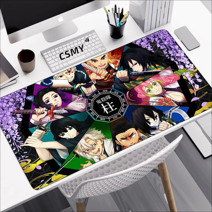 Demon Slayer Gaming Mouse Pad CSMY Non Slip Desk Mat by zapcart