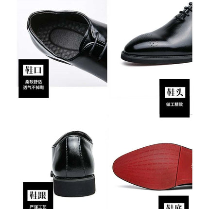 New Pefect ByChoice Red Sole Brogue Shoes For Men Lace Up by zapcart