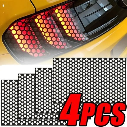 Choice Car Tail Light Stickers Black Honeycomb Privacy Film by zapcart
