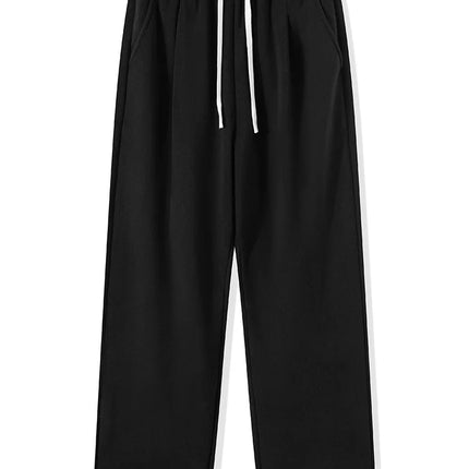 Anbican Winter Men Sweatpants Thick Fleece Wide Leg by zapcart