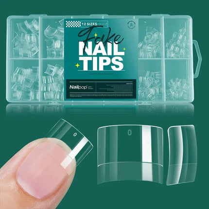 Nailpop Soft Gel X Nail Tips Full Cover Set For Home Mani by zapcart