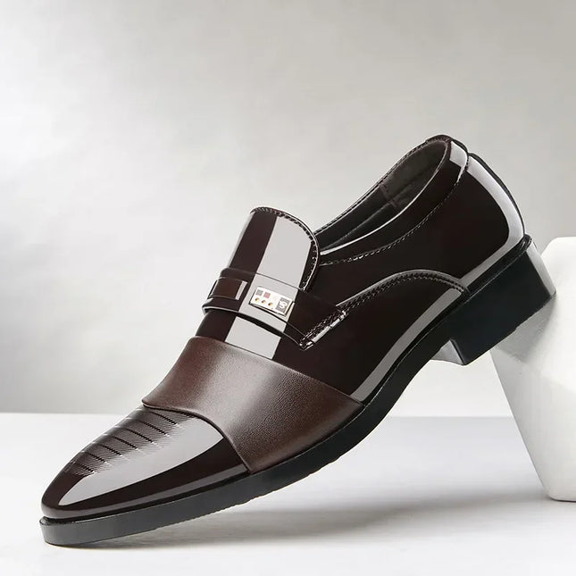 YBQJOO Leather Dress Shoes For Men Breathable Slip On Pro by zapcart
