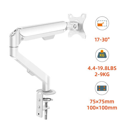 Hillport 17-34 Monitor Arm Gas Spring Full Motion Office by zapcart