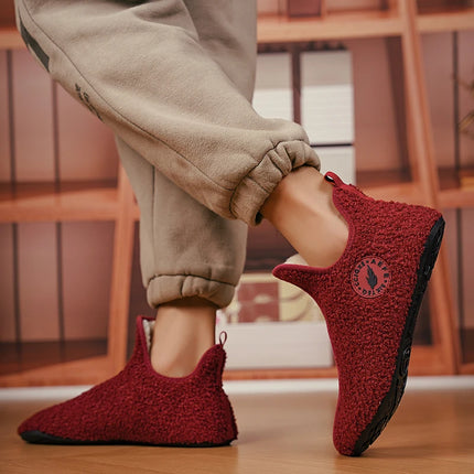 YRZLCN Winter Slippers for Men Women Non Slip Warm Plush by zapcart