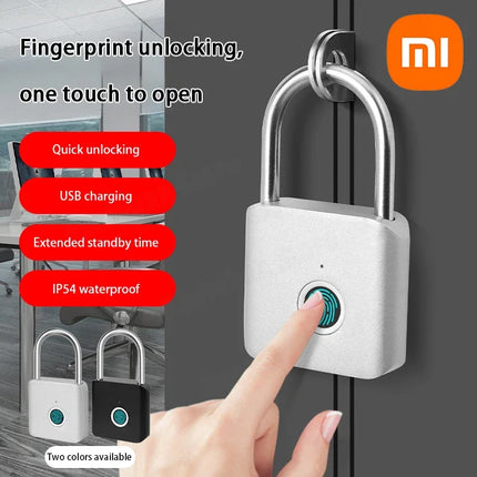 Xiaomi MIJIA Smart Fingerprint Padlock IP54 Waterproof Home by zapcart