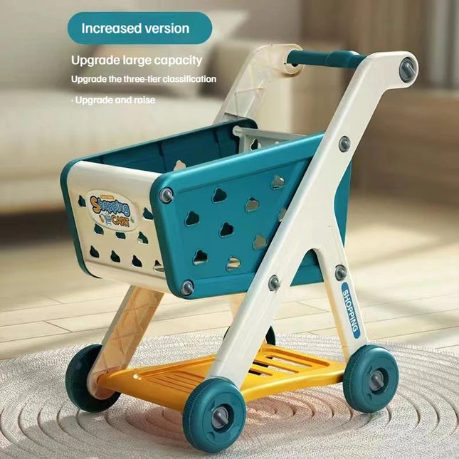 Kids Shopping Cart Toy Realistic Pretend Play With Music by zapcart