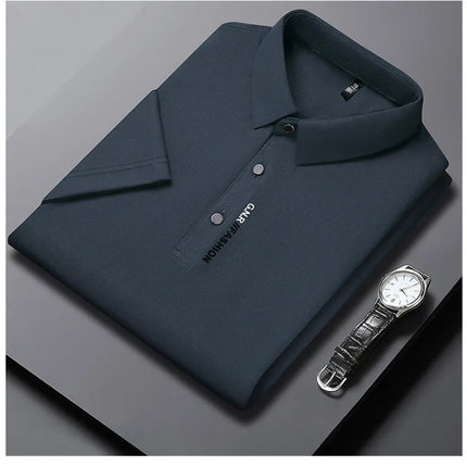 CN Guangdong Mens Polo Shirt Short Sleeve Breathable by zapcart