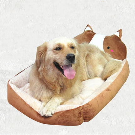 Winter Warm Pet Bed for Dogs & Cats – Washable Plush Sofa by zapcart
