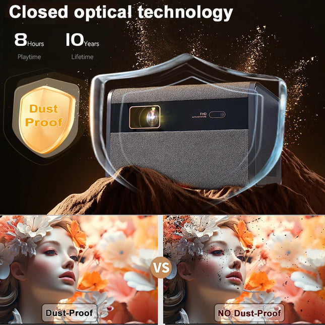 Ditong J10 Projector 1080P Autofocus Outdoor Home Theater by zapcart