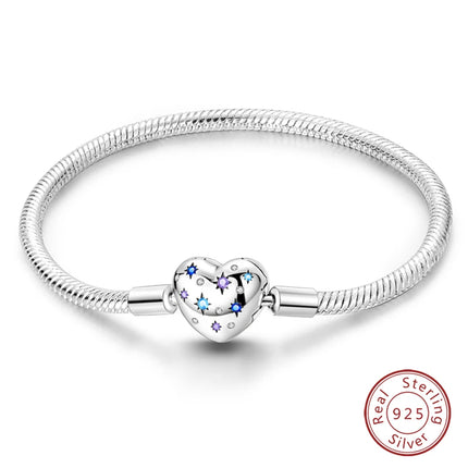 IQMAC Original Sterling Silver 925 Charm Bracelet For Women by zapcart