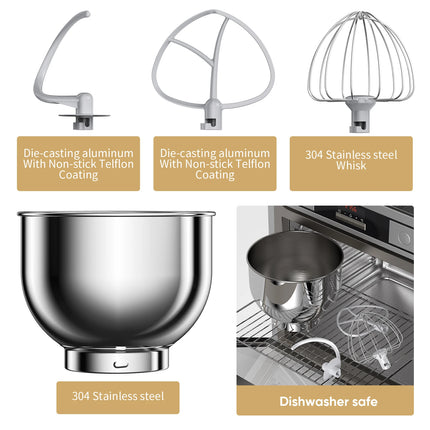 Biolomix 1200W Stand Mixer For Home Bakers With 11 Speeds by zapcart