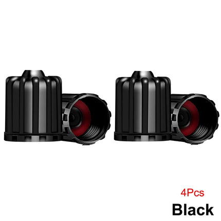 TQQTQQ Tire Valve Stem Caps With O Ring Universal Fit Cars by zapcart