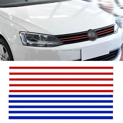 VW Reflective Hood Grille Stripes 5Pcs For Golf GTI Tiguan by zapcart