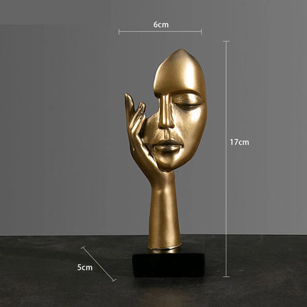 Choice Resin Abstract Mask Figurine Home Office Decor by zapcart
