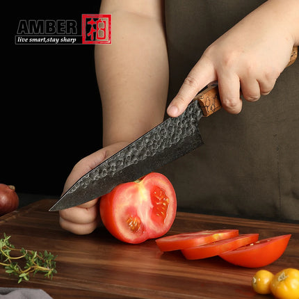 Japanese Knife Set 6pc for Home Cooks G10 Spalted Maple