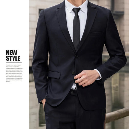 CN Sichuan Mens Premium Slim Fit Wedding Two Piece Set by zapcart