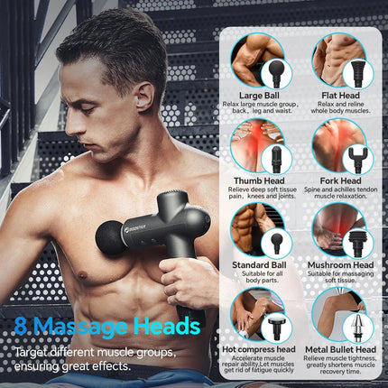 Booster Massage Gun Neck Massager for Fitness Recovery by zapcart