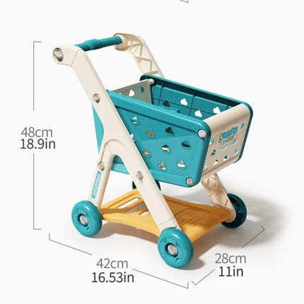 Kids Shopping Cart Toy Realistic Pretend Play With Music by zapcart