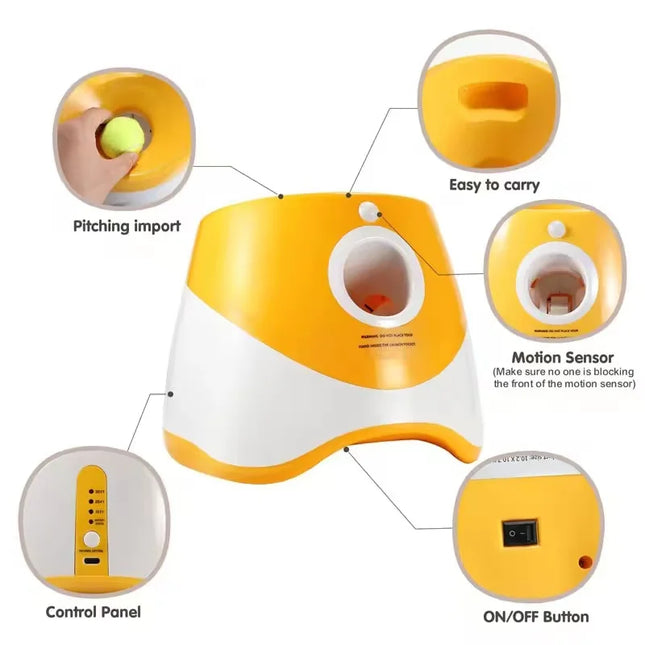 Dog Ball Launcher For Dogs Adjustable Distance With Toys by zapcart