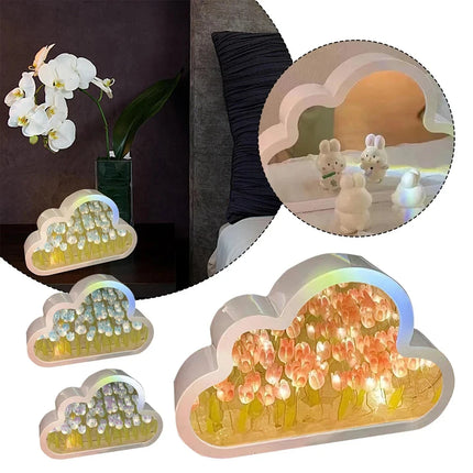 Cloud Tulip Night Light Handmade Romantic Gift For Couples by zapcart
