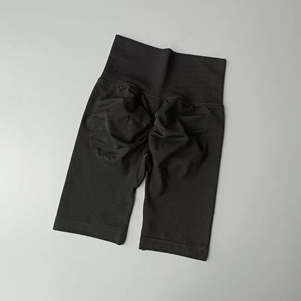 Women Yoga Shorts High Waist Tummy Control Quick Dry by zapcart