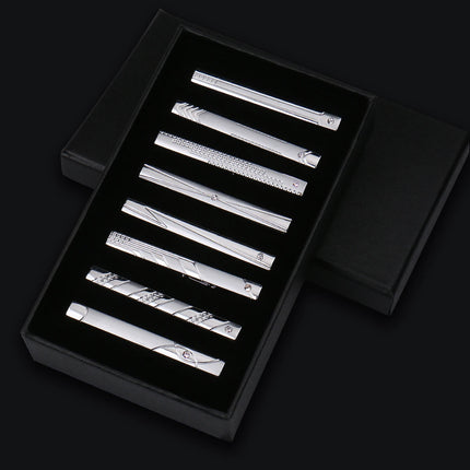 Choice 8Pc Men's Metal Tie Clip Set Box Luxury Business by zapcart