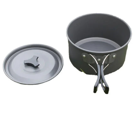 Camping Cookware Set With Utensils For Campers Picnic by zapcart