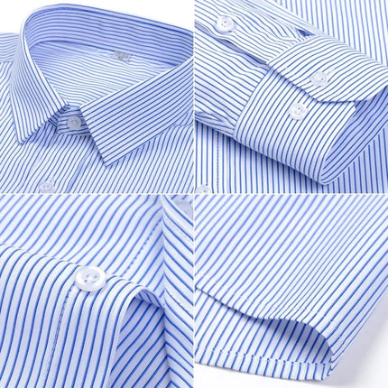 Mens Anti Wrinkle Formal Shirt Long Sleeve Office White by zapcart