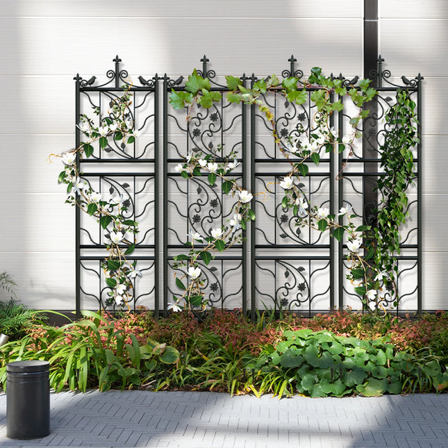 Hign-Concerned 2x Tall Thick Metal Garden Trellis For Vines by zapcart