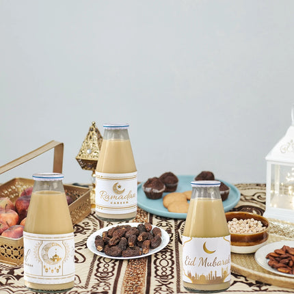 Staraise Eid Mubarak Bottle Labels Adhesive Stickers Decor by zapcart