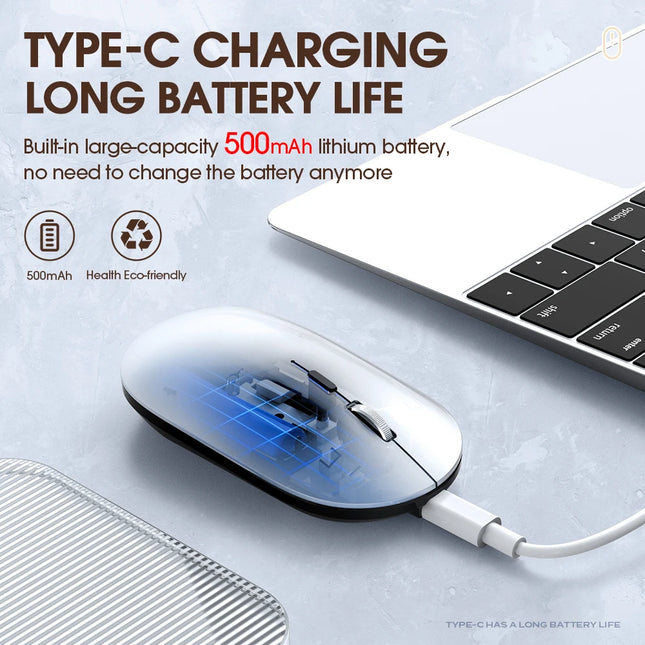 Xummen Wireless Bluetooth Mouse Silent Rechargeable MacBook by zapcart