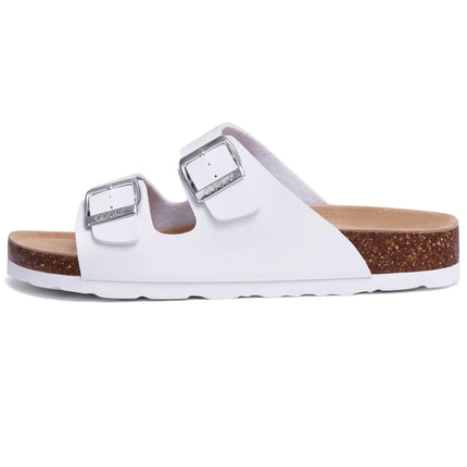 Crestar Women's Leather Sandals Cork Footbed Comfort by zapcart
