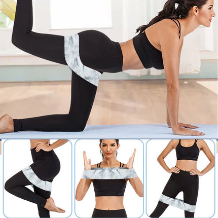 MKAS Fabric Booty Bands Long Resistance For Home Workout by zapcart
