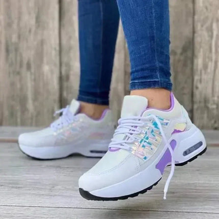 Women Platform Sneakers Breathable Mesh Anti Slip Plus Size by zapcart