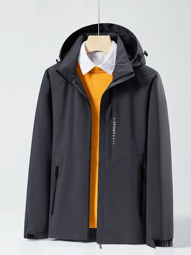 Anbican Unisex Outdoor Waterproof Windbreaker Hooded Jacket by zapcart