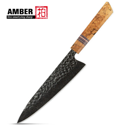 Japanese Knife Set 6pc for Home Cooks G10 Spalted Maple