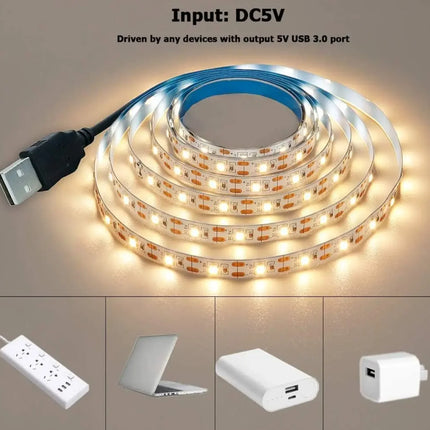WIXOLighting USB LED Strip Lights 5m Warm White Living Room by zapcart