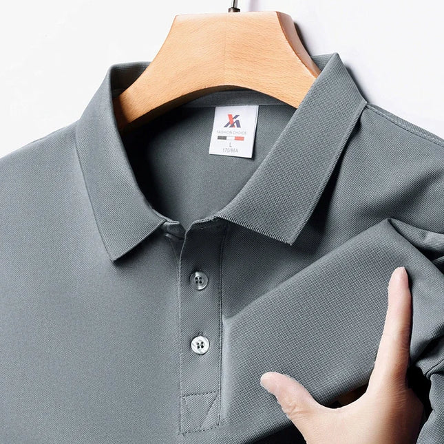 Mens Polo Shirt Short Sleeve Breathable Comfort CN Zhejiang by zapcart