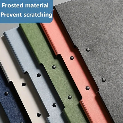 1pcs A4 Profile Clipboard Double Clip Clip Board 100 Sheets Office Documents Organizer Writing Pad Paper Storage A4 File Folders by zapcart