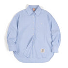 Maden Women's Plus Size Oversized Blue White Striped Blouse by zapcart