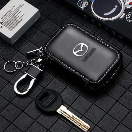 Mazda Leather Key Case Multi Function Key Bag For Mazda Owners