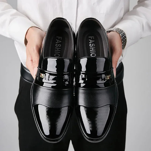 YBQJOO Leather Dress Shoes For Men Breathable Slip On Pro by zapcart